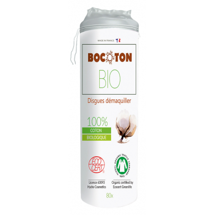 Disques de coton bio Bocoton (sachet de 80)