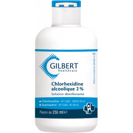 Solution désinfectante Gilbert- Chlorhexidine Alcoolique 2%